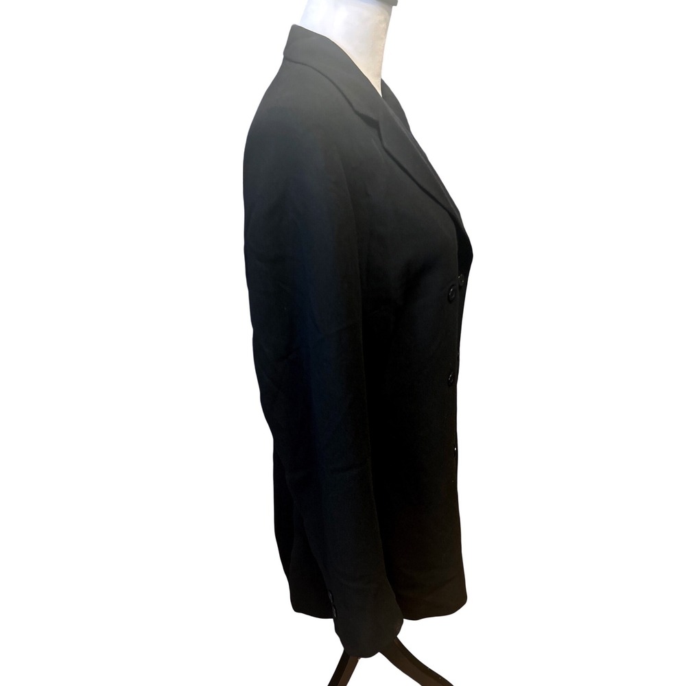 Liz Claiborne Collection Black Double Breasted Blazer Women Size 12 lightweight - Picture 5 of 14